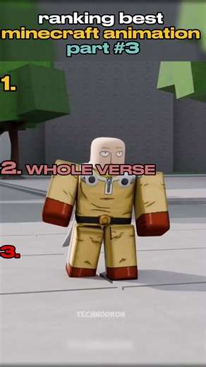 Ranking Minecraft Best Animation Part #3 #minecraft #shorts