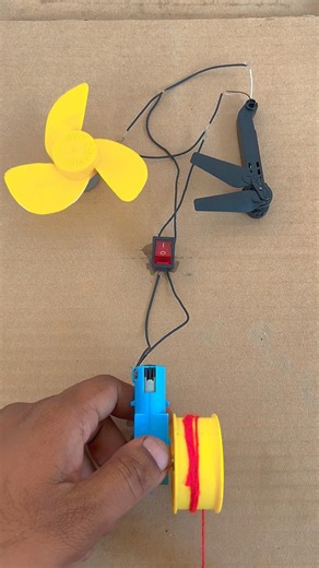 Powering 2 fans using dcmotor#shorts#motor