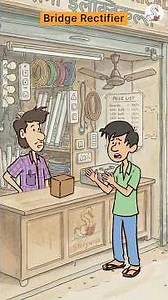 DC motor on AC current | Bridge rectifier #storywise #physics