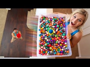 1 BALL VS 5,000 BOUNCY BALLS!