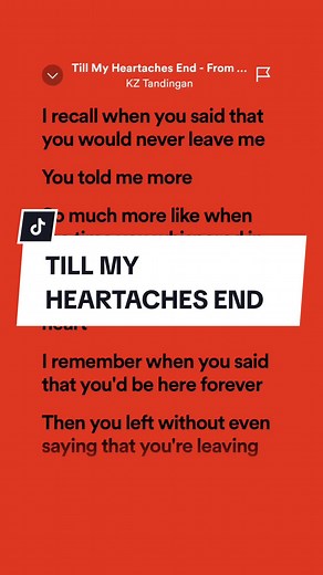 Till My Heartaches End Lyrics in Tagalog | KZ Tandingan Song