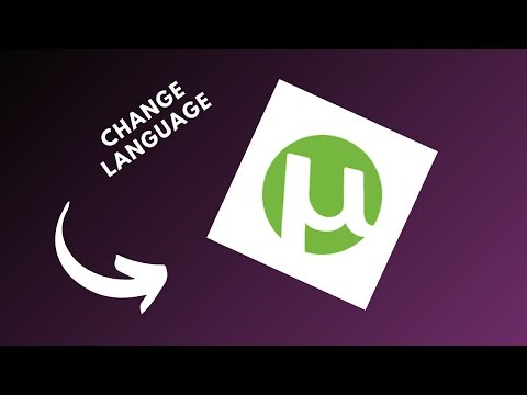 how to change language in utorrent