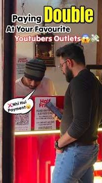 We Paid Twice At Youtuber's Restaurant To Check Loyalty😱❌️ #trending #viralvideo #shortvideo #shorts