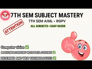 7th Sem AIML Roadmap RGPV | Subject Mastery Guide by Pro Coder Jii 🔥