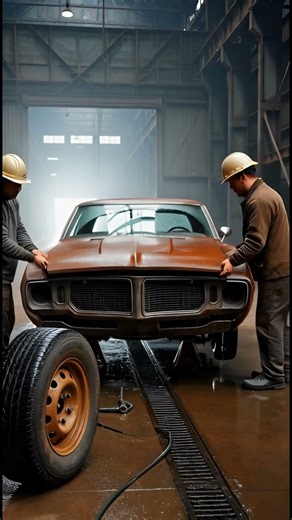 This 1968 Charger Was Rotting in a Steel Factory… Unreal Transformation 🔥