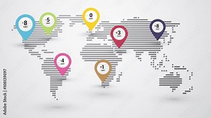 map of world time zones