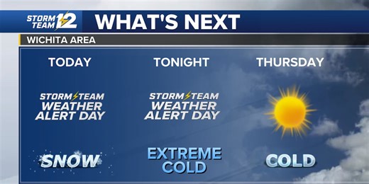 Weather alert for a winter storm today