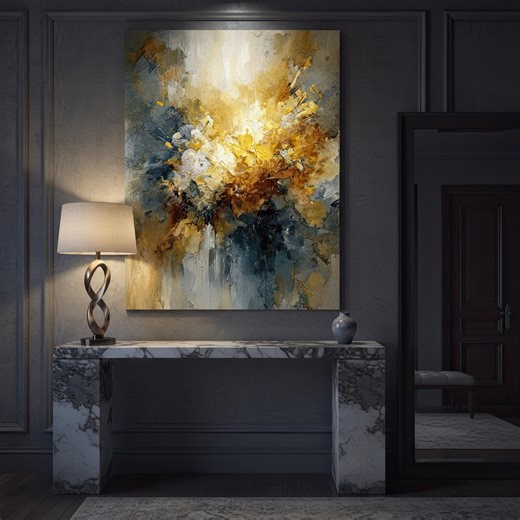 Abstract Floral Wall Art, Flower Print,botanical Decor, Luxury Bloom Poster - Etsy