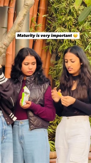 𝗡 𝗜 𝗦 𝗛 𝗔 𝗠 𝗘 𝗛 𝗧 𝗢 on Instagram: "Apke ander hai itni jada maturity😂😂 @__nishuu.05 . . . . #viralvídeo #funnyreel"