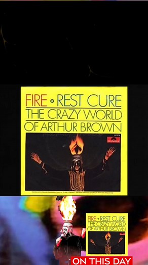 🔥😁54yrs ago #onthisdayinmusic #1968 #thecrazyworldofarthurbrown #fire #no1 #uksingleschart #arthurbrown #psychedelicrock #60svibes #musicvideos #rockmusicforever #ifonlyfor59seconds