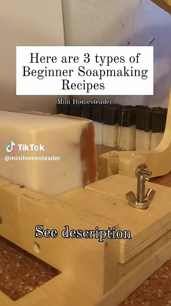 You don't need a ton of oils to make your first batch of soap! It can be overwhelming when you first start looking at how to make soap. Most recipes need three to five oils and that can be quite an investment! Instead, here are three types of soaps you can make that only require one type of oil each! Castile soap - made with olive oil Tallow soap - pure rendered tallow Coconut soap - coconut oil Let me know if you'd like to see a PRACTICAL Soapmaking series that teaches you how to make soap - wi