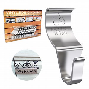 NACETURE Vinyl Siding Hooks for Hanging (10 Pack) - No Damage on Your Vinyl siding wall