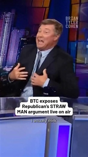 Brian Tyler Cohen Exposes The Straw Man Strategy 😳🎭 #Politics #Republicans #Media