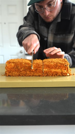 1.2M views · 9.8K reactions | Russian Honey Cake (Medovik | Медовик)�...