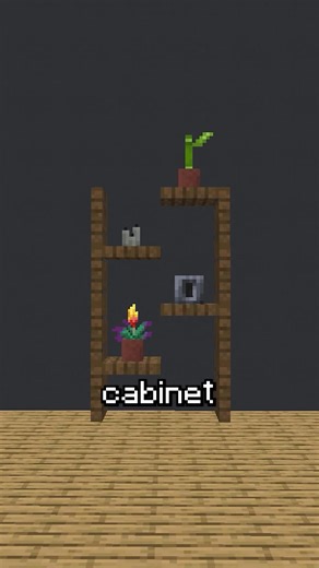 Minecraft Modern Style Cabinet Tutorial
