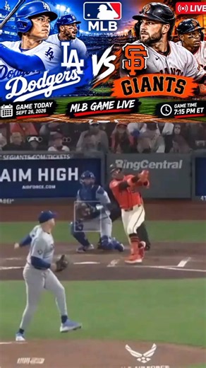 LIVE🔴 LOS ANGELES DODGERS vs SAN FRANCISCO GIANTS ⚾ | MLB LIVE STREAM | FULL GAME LIVE