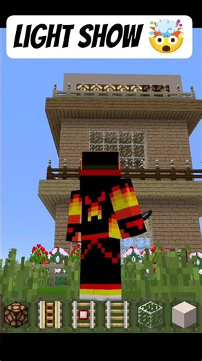 I Made a Light Show to My House🤯 #minecraft #viral