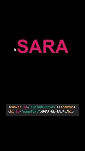 3D Name EXPLOSION Using Just HTML , CSS and JavaScript 😱🔥 | Viral Website Intro Animation