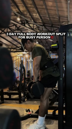 3-Day Full Body Strength Workout Plan