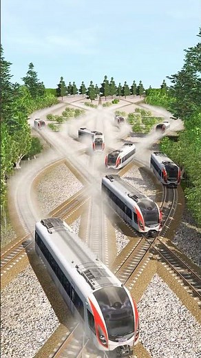 Trains Crossing at Rail Junction #85 | Trainz Railroad Simulator 2019