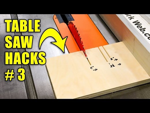 5 Quick Table Saw Hacks Part 3 / Woodworking Tips and Tricks
