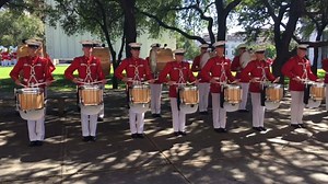 78K views · 1.6K reactions | Watch the "The Commandant's Own" United States Marine Drum and Bugle Corp drum line warm up before marching in the State Fair of Texas parade through downtown Dallas. They play at 4 p.m. every day at the State Fair. | WFAA | Facebook