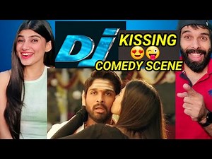 DJ Kissing Scene Allu Arjun Pooja Hegde Comedy Scene Reaction video