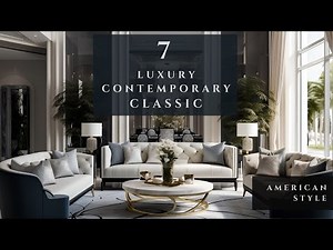 🏡✨ Captivating Contemporary Classic Living Rooms: Luxury Interior Design Ideas for Opulent USA Homes