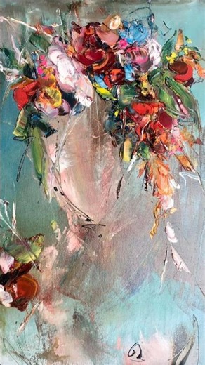 Faceless Woman Portrait – See Yourself in the Art | Abstract Impasto Painting