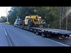 HOW TO LOAD/SECURE 12k Telehandler (GEHL TH12-55) *Landoll Trailer