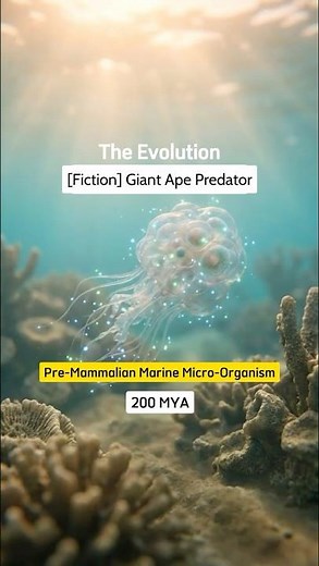 🦍 The Evolution of Giant Ape Predator – From Ocean Microbe to Titan Ape!
