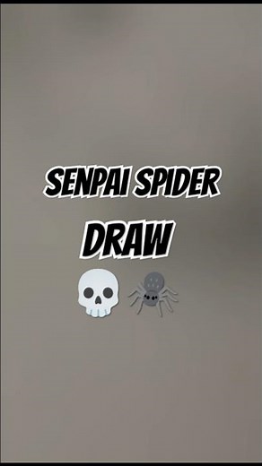 💀senpai spider drawing #Minecraft youtuber #PVP God #shors #senpai spider drawing #video #art #2025