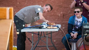 Potato-gun science project takes on world record