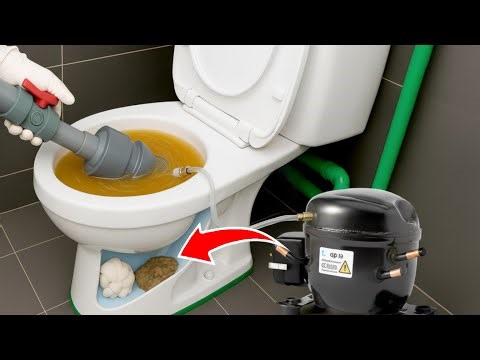 Why Didn’t I Know This Sooner? How to Unclog a Toilet Using a PVC Pipe and an Old Air Compressor!