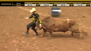 72K views · 2.1K reactions | Would you like your ride with a side of some bullfighter action? Derek Kolbaba and Frank Newsom combine for the first ride and save of Round 1. : @ridepass // NOW | PBR | Facebook