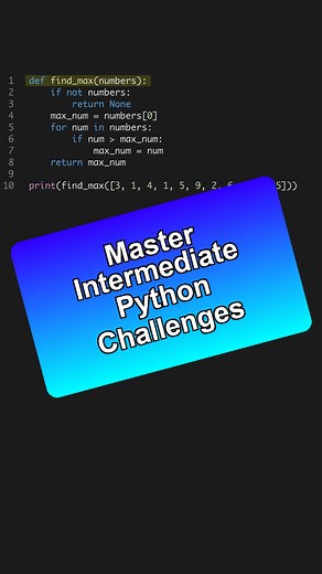 Learn how to tackle intermediate Python challenges with this coding tutorial!
