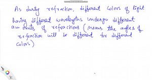 SOLVED:Is reflection or refraction responsible for the separation of colors in a rainbow? Explain.