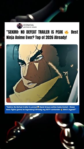 Sekiro anime trailer is PEAK 😱 Brutal shinobi action incoming – AOTY contender?!