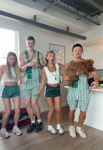 who’s outfit is the best 🥸☘️🍺 #stpaddysday #transition #outfitideas #stpatricksday