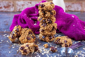 Healthy Banana Oat Cookies