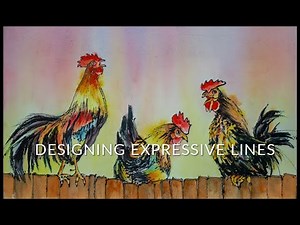Designing Expressive Lines - Watercolor Lesson with Karlyn Holman