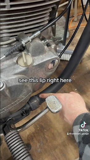 How to install an exhaust clamp on a motorcycle 🤣🏁 #hondamotorcycles #vintagemotorcycle