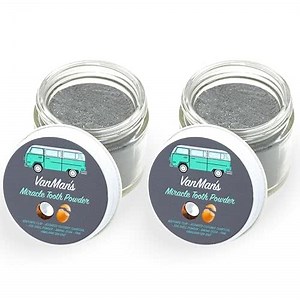 Vanman’s - Miracle Tooth Cleaning Powder Toothpaste (2 Pack) - Fluoride-Free Whitening Tooth Powder with Coconut Charcoal & Eggshell - Remineralizing Toothpaste - 2.2 Ounce