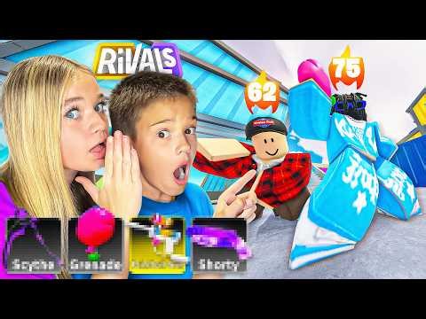 My SISTER Builds My Roblox Rivals Loadout!