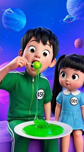 "Squid Game AI Edible Alien Slime ASMR #SquidGame2 #AI #ASMR"