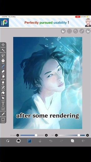 drawing underwater effect in ibis paint x #arttutorial #digitalart #drawing #ibispaint #art #artist
