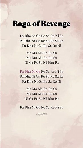 Raga of Revange 🎶✨ #lyrics #ragaofrevenge #sargam #trendingsong #singwithlyrics #ytshorts