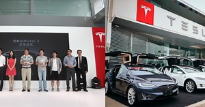 Tesla hosted a 'delivery ceremony' event for the first 6 Model X owners in China [Gallery]