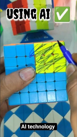 6by6 cube solve by using technology 😱 l #cube #shortclips #video