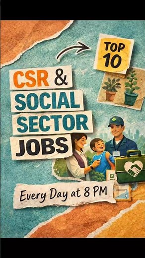 Top 10 CSR jobs IN INDIA DAY 183 #job #jobopening #csrjobs #education